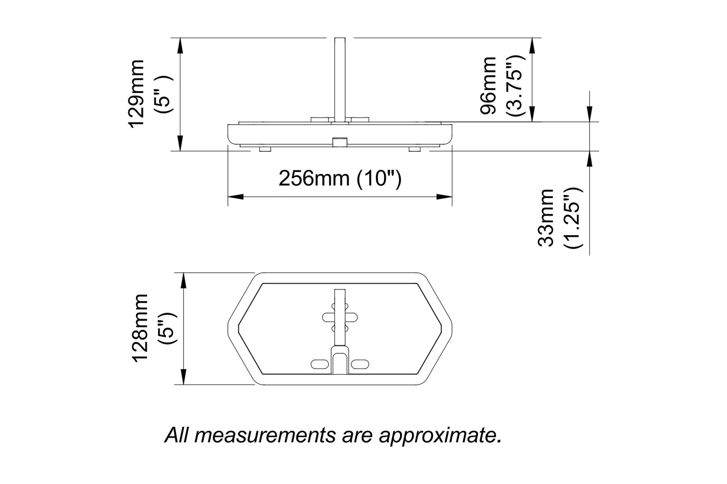 Diagram with dimensions