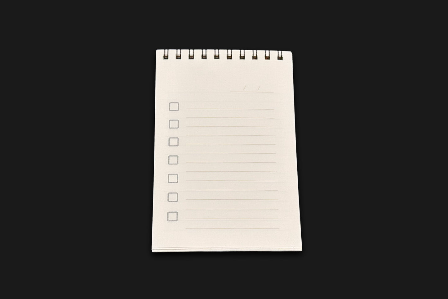 To-do page of the notebook