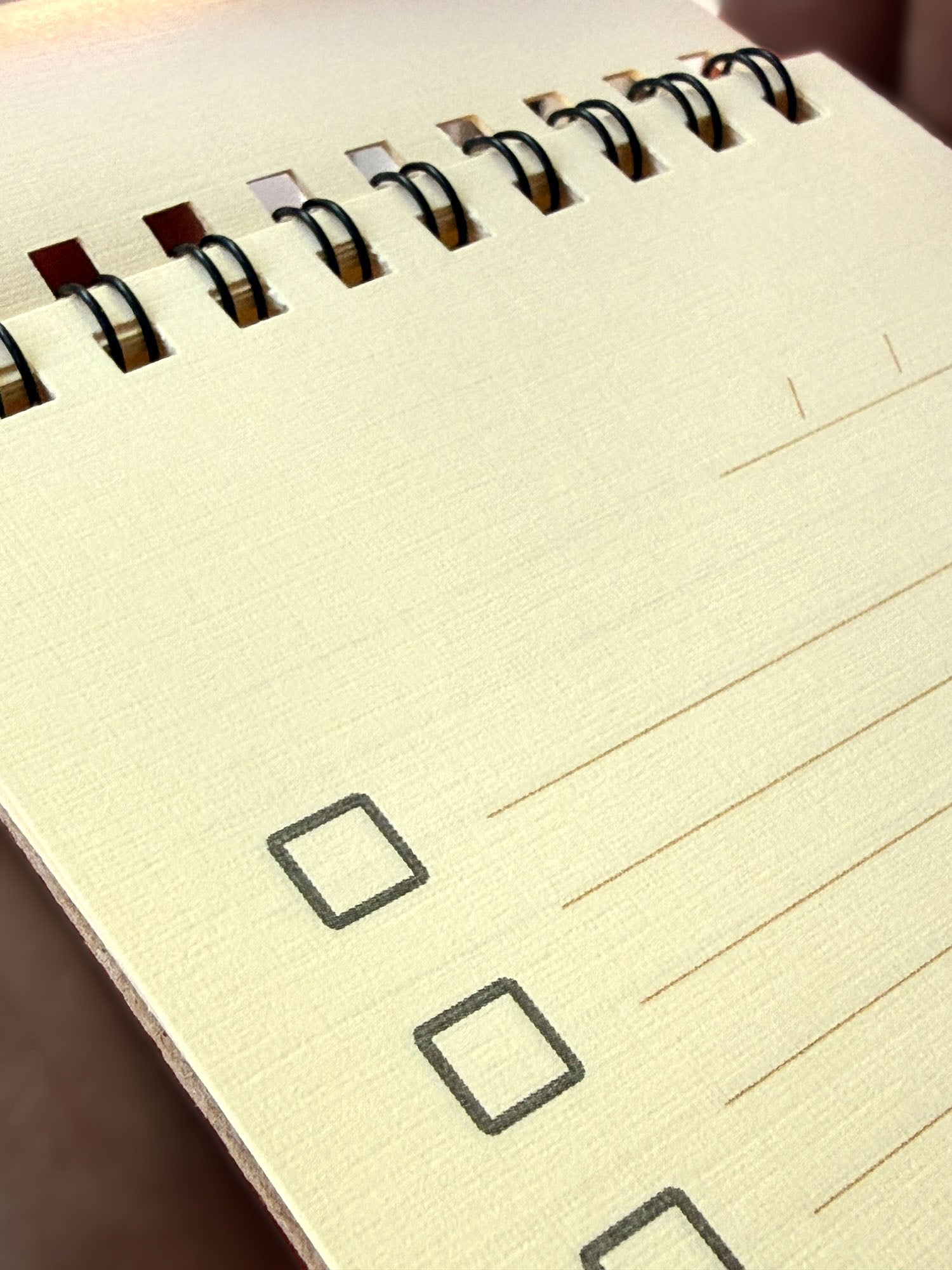 Close-up of linen paper texture of notes
