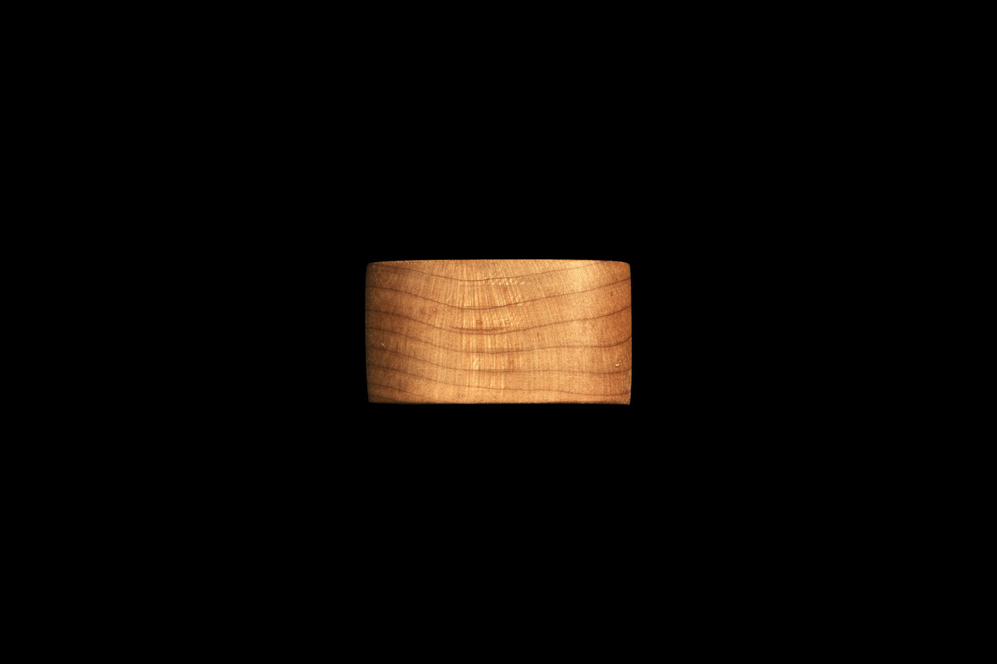 Maple card stand side view