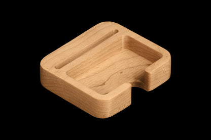 Maple card caddy angle view