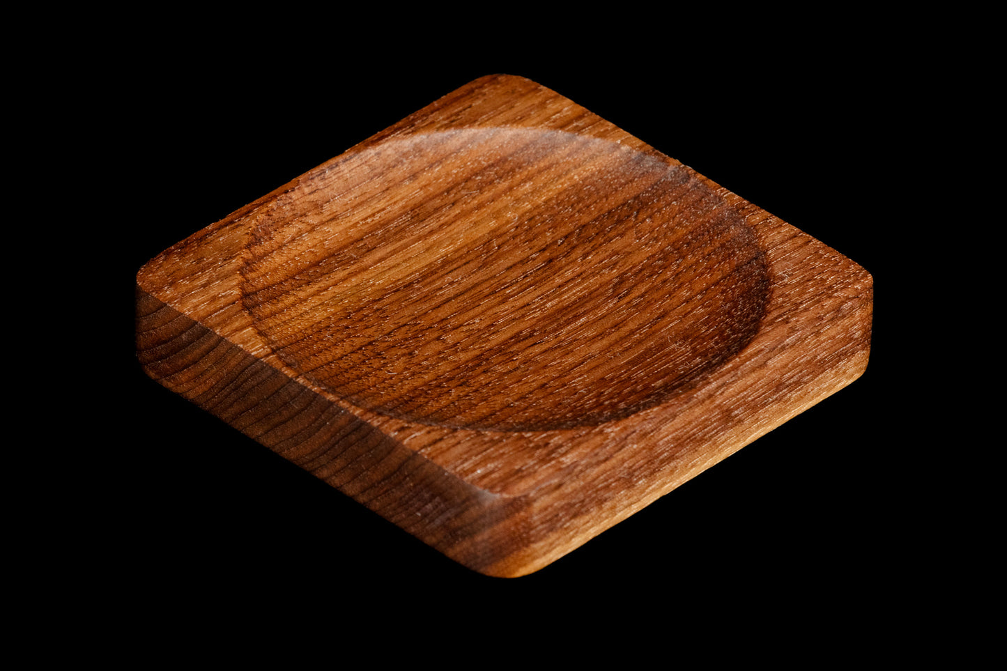 Walnut spoon rest angle view