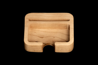 Maple card caddy front angle view