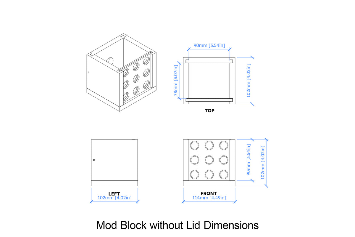 Mod Block without Lid diagram